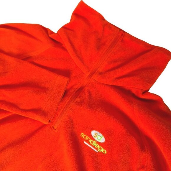 Columbia Women's Glacial Fleece Quarter Zip Orange Medium - Picture 1 of 7